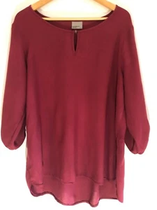 VERO MODA Blusa Para Dama Talla XL Roja 3/4 Mangas 100 % Viscosa Nueva + Regalos - Imagen 1 de 12