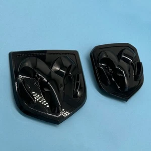 Set of Grille & Tailgate Emblem Rams Head Badge For 2013-2018 RAM 1500 2500 3500 - Bild 1 von 4