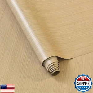 BOMENG Light Brown Wood Contact Paper Thick Oak Wood Wallpaper Peel and Stick - Picture 1 of 5