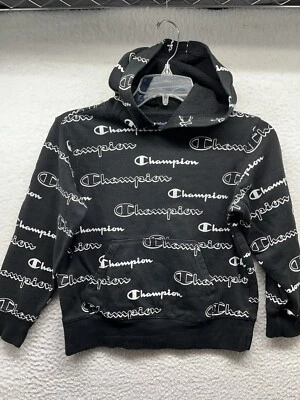 Champion Sudadera con Capucha Jóvenes Niños S Pequeña Negra Sudadera con Capucha Estampado Hechizo Foto 1 de 4