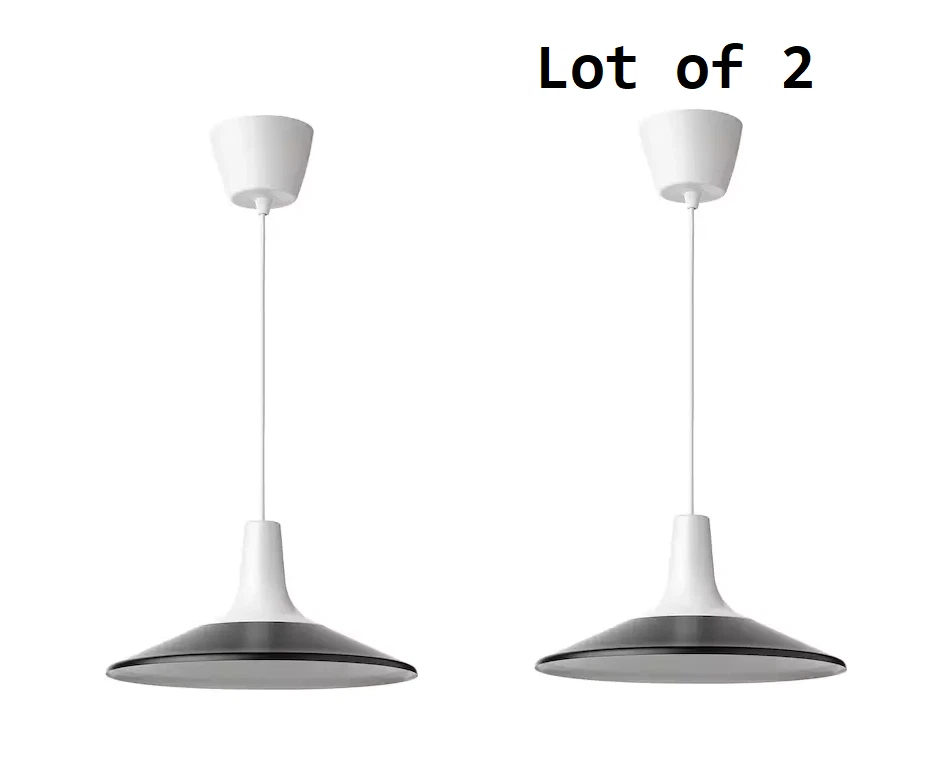IKEA FYRTIOFYRA White Black Pendant Lamp 405.272.79