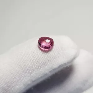 NATURAL Pink Tourmaline Handcut Cabochon Precious Gemstone; 1.365ct; 7x7 (mm) - Picture 1 of 8