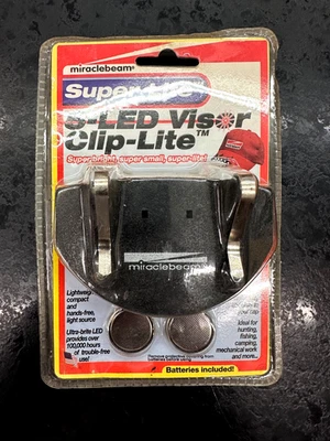 MiracleBeam Super Lite 5 LED VISOR CLIP HEAD LAMP | CLIP ON LED LIGHT | - Image 1 of 2