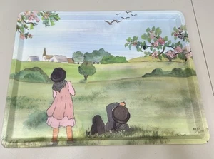 VTG Alpac Fiberglass Serving Tray French Countryside Farm House Children France - Picture 1 of 6