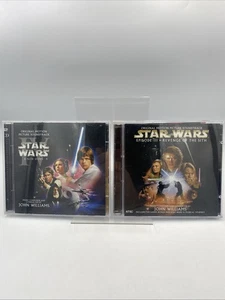 Star Wars Episode III & IV Revenge Of The Sith A New Hope Original Soundtrack CD - Picture 1 of 12