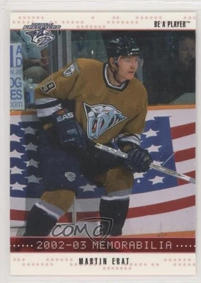 2002-03 ITG Be A Player Memorabilia Ruby /200 Martin Erat #91 - Image 1 of 2
