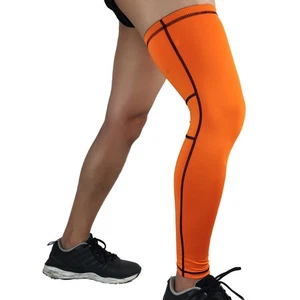 Men Leg Thigh Sleeve Warmer Knee Brace Wrap Exercise Running Protective Support - Picture 1 of 25