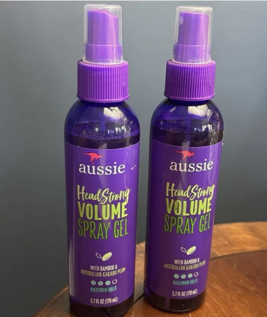 2 Aussie Headstrong Volume Spray Gel Maximum Hold Bamboo Australian Kakadu Plum - Image 1 of 1