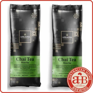 2x Arkadia Chai Tea Matcha powder 1KG Spice Chai cafe beverage tea latte - Picture 1 of 3