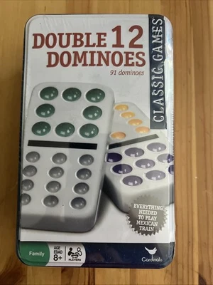Dominó Cardinal Doble 12 Colores Punto en Lata Coleccionista - Juego Dominó Mexicano Foto 1 de 3