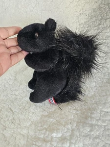 Douglas Black Squirrel Plush Stuffed Animal Toy So Soft Tail Bean Bag 6.5" - Picture 1 of 9