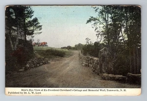Postal antigua vintage de Tamworth NH-New Hampshire, antena de Cleveland Cottage - Imagen 1 de 2
