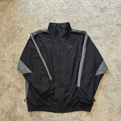 Chaqueta deportiva Fubu vintage para hombre 2XL cortavientos cremallera completa logotipo hip hop años 90 Y2K Foto 1 de 4