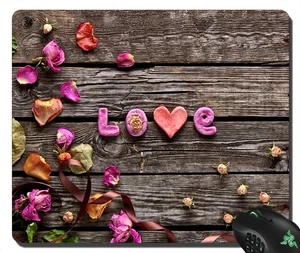 gift i love u mousepad lock edge macbook asus acer hp PC - Picture 1 of 3