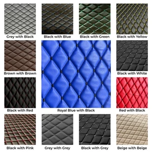 Rautenstich gesteppter Stoff 10 mm Schaumstoff Kunstleder Autos KFZ Wohnmobile - Bild 1 von 60