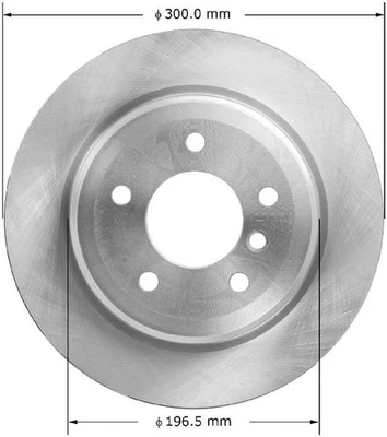 Rotor de freno de disco Bendix PRT6042 BENDIX para 06-15 325xi 328i 328i xDrive 328xi X1 Foto 1 de 4
