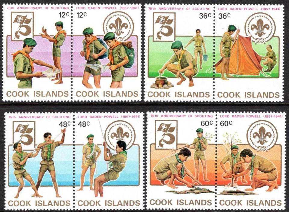 Cook Islands 1983 ☀ Anniversary of Boy Scouts Movement ☀ MNH** - Image 1 of 1