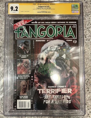 FANGORIA 25 Magazine Fall 2024 CGC SS 9.2 SIGNED TERRIFIER Art Clown David - Image 1 of 2