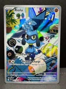 Riolu 215/198 Sv01: Scarlet & Violet Base Set Holo Pokemon Illustration rare - Picture 1 of 3
