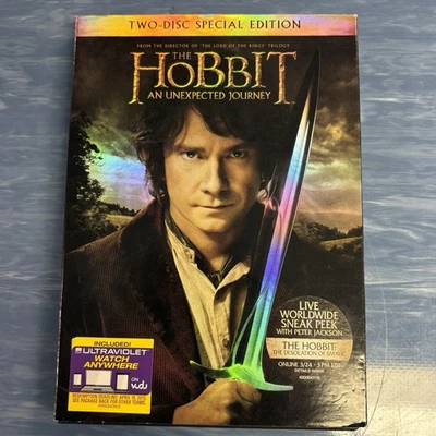 The Hobbit: An Unexpected Journey DVD 2-Disc Special Edition w/ Slipcover 📀  - Image 1 of 4