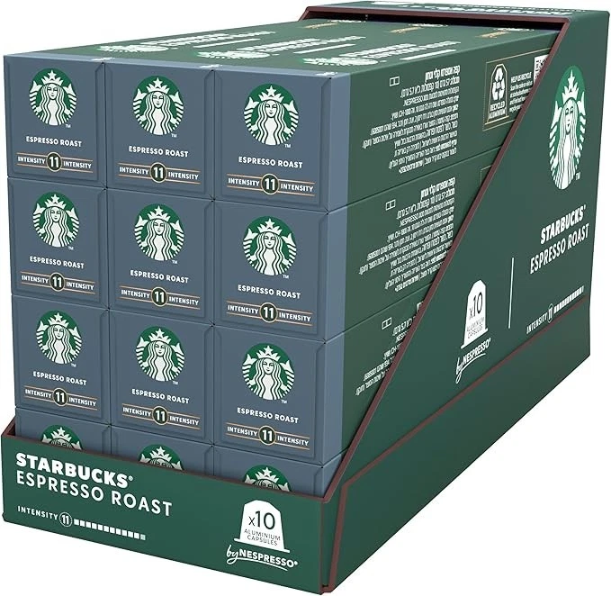 Starbucks By Nespresso Coffee Capsules 120 Pack Espresso Roast Intensity 11 - image 1 of 1