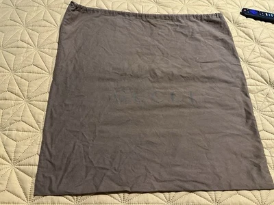 Bolsa antipolvo de algodón con cordón de lona con logotipo marrón GUCCI XL 22x22 - Hecha en Italia Foto 1 de 4