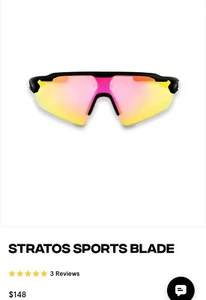 CENTRIC Stratos Sport Blades BRAND NEW IN BOX RUNNING GLASSES ATHLETIC - Picture 1 of 15