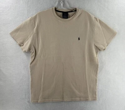 Polo Ralph Lauren Ropa de Dormir Para Hombres Grande Manga Corta Camisa para Dormir Tejido Waffle Marrón Foto 1 de 4