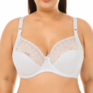 Large Size Women Bras Underwired Full Support Brassiere Non Padded Lingerie Tops - Picture 1 of 39