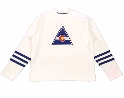 Adidas NHL Colorado Rockies Hombres Hockey sobre Hielo Equipo Deportivo Cuello Redondo Jersey NUEVO Foto 1 de 4