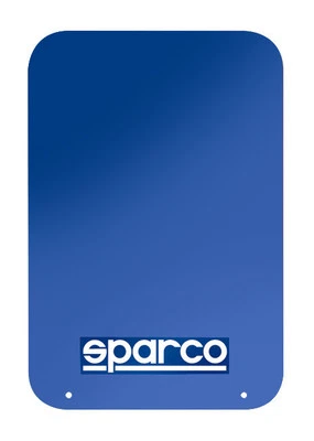 Juego de 4 guardabarros universales Sparco azul con logotipo azul/blanco coche/camión/SUV NUEVO Foto 1 de 2