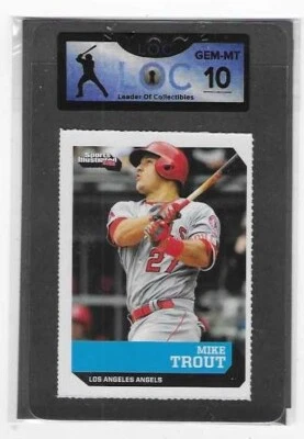 (10) 2017 SI FOR KIDS MIKE TROUT #617 LOC 10 GEM MINT  (10) - Image 1 of 3