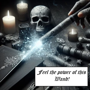 Zauberstab Schwarz-Weiß Zauberstab für Zauberer & Magier! Leistungsstark! - Bild 1 von 4