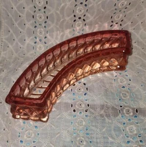 Vintage Baccarat Stamped Crystal Cut Bambous Swirl Relish Dish - Picture 1 of 6