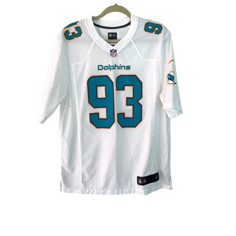 Nike Miami Dolphins Mens Jersey White Size Medium Ndamukong Suh 93 NFL Football Cover