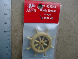 RUDERRAD HOLZ/WOODEN STEERING WHEEL/RUOTA TIMONE AMATI 4353/40 - Bild 1 von 1