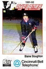 1991-92 Cincinnati Cyclones #24 Blaine Stoughton