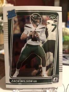 2021 Donruss Optic ZACH WILSON #202 RATED ROOKIE Base New York Jets RC - Picture 1 of 1
