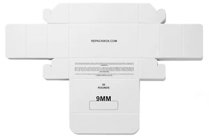 REPACKBOX® 3 SAMPLE BOXES - Military Cardboard 9MM Ammo Box - Picture 1 of 6