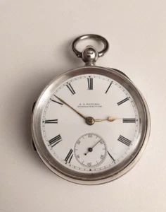 antiguo reloj de bolsillo pocket watch A G MASCALL - Imagen 1 de 22