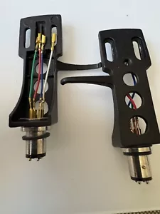 2 HEADSHELLS SUITABLE TECHNICS SL 1200 1210 DJ DECKS AND SIMILAR SME STYLE - Picture 1 of 1