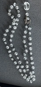 Beautiful Silpada Sterling Silver Clear Crystal Necklace 38 Inch No. N1503 - Picture 1 of 8