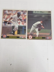 LOT OF 2 1990 LIMITED EDITION MLB 8x10 Action Pictures Olson & Walton - Picture 1 of 5