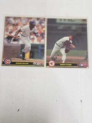 LOT OF 2 1990 LIMITED EDITION MLB 8x10 Action Pictures Olson & Walton - Image 1 of 4