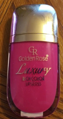 Brillo de labios Golden Rose Luxury Rich Color #07 Hidrata brillo extremo Foto 1 de 4