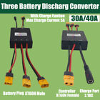 Ebike Three Triple Battery Discharge Converter Connection Adapter 20V-72V 30/40A