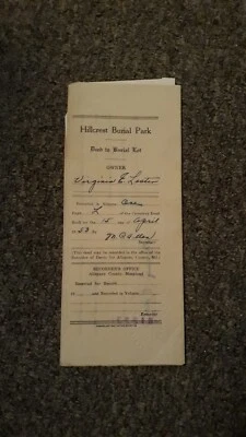 Tumbas funerarias Hillcrest 4,5,6 en lote 474 a la venta. In Cumberland MD Foto 1 de 4