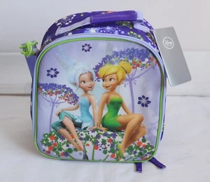 Disney Store Fairies Tinkerbell Kids Printed Insulated Lunch Box Cooler Bag New - Picture 1 of 8