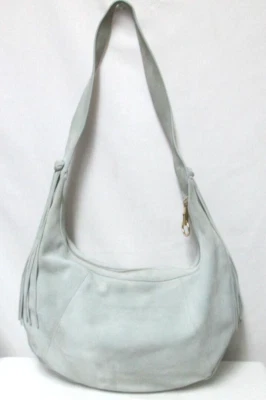 Элизабет и Джеймс большой серый замшевый hobo сумка сумочка молнии верхний - Изображение 1 из 4