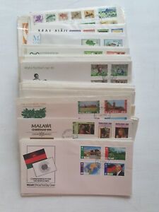 90 x Malawi First Day Covers 1960s To 1990s some repeats